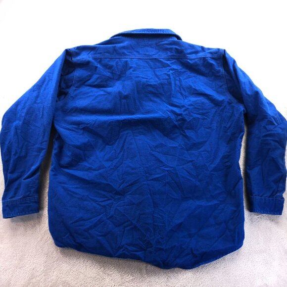 Deerskin Mens Shirt Size XL Blue Long Sleeve Casual Buton Up Classic Travel - Picture 11 of 11